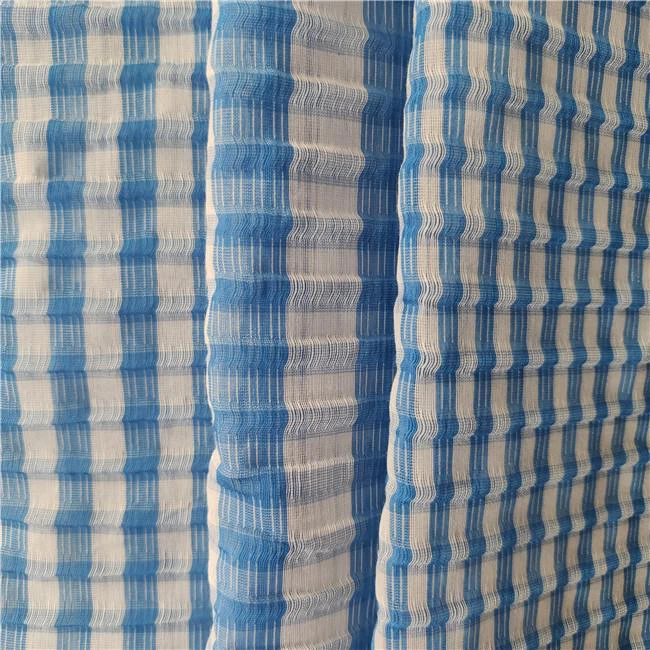 Silk Nylon Cotton Bubble Grid