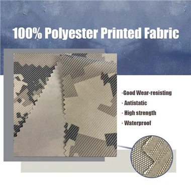 Beflockung gedruckt Polyester Stoff